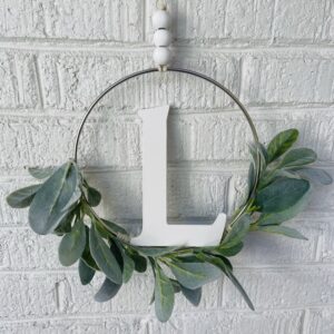 Letter L Lambs Ear Wall Decor