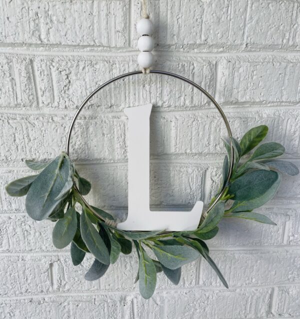 Letter L Lambs Ear Wall Decor