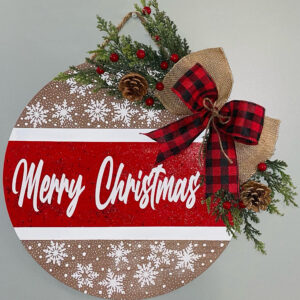 Snowflake Merry Christmas Sign